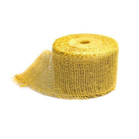 dekoracni-jutove-pasky-zlute-8x2500cm JUTE DEKORBAND 8 cm / 25 m